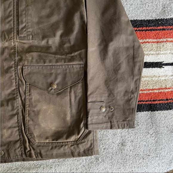 Filson Cover Cloth Mile Marker Coat | Otter Green - Picture 6 of 14